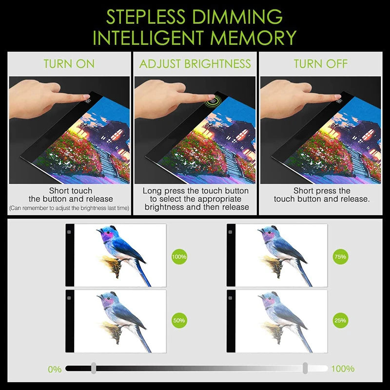 CreatiLight Pro – Tablette LED pour Artistes™ Éclairez vos Idées, Créez avec Précision