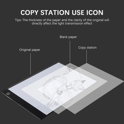 CreatiLight Pro – Tablette LED pour Artistes™ Éclairez vos Idées, Créez avec Précision