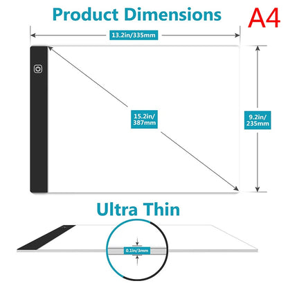 CreatiLight Pro – Tablette LED pour Artistes™ Éclairez vos Idées, Créez avec Précision