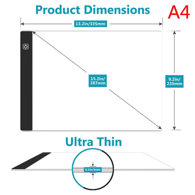 CreatiLight Pro – Tablette LED pour Artistes™ Éclairez vos Idées, Créez avec Précision
