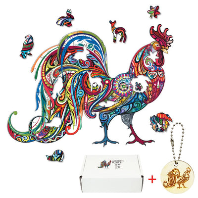 Puzzle Créatif GenialPuzzle Animal en Bois I Jouets Intelligents pour Ado et Adultes I Jouer en Famille