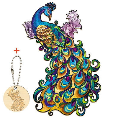 Puzzle Créatif GenialPuzzle Animal en Bois I Jouets Intelligents pour Ado et Adultes I Jouer en Famille