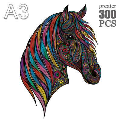 Puzzle Créatif GenialPuzzle Animal en Bois I Jouets Intelligents pour Ado et Adultes I Jouer en Famille