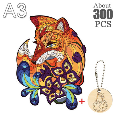 Puzzle Créatif GenialPuzzle Animal en Bois I Jouets Intelligents pour Ado et Adultes I Jouer en Famille