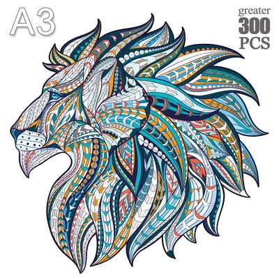 Puzzle Créatif GenialPuzzle Animal en Bois I Jouets Intelligents pour Ado et Adultes I Jouer en Famille