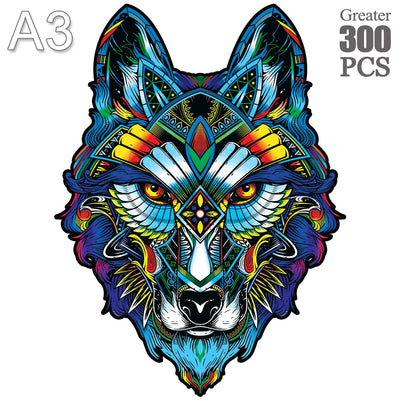 Puzzle Créatif GenialPuzzle Animal en Bois I Jouets Intelligents pour Ado et Adultes I Jouer en Famille