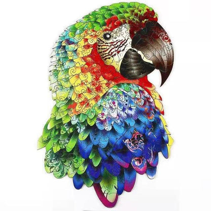 MagicPuzzle puzzle en bois – Forme de perroquet